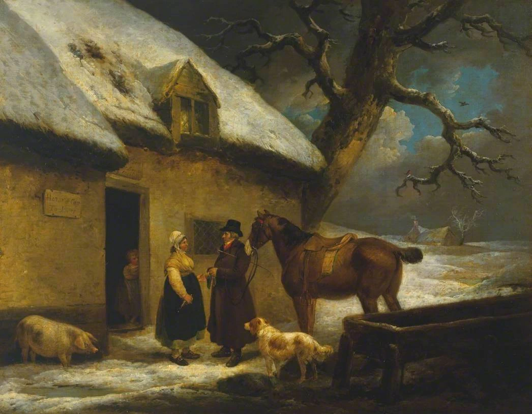 Fuori da una locanda, inverno - National Gallery, Londra